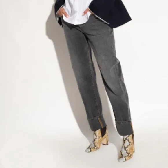 Tory Burch $478 Banana Chelsea Boot Washed Lavender/Dark Brown Sz 7 NIB! - Picture 4 of 8